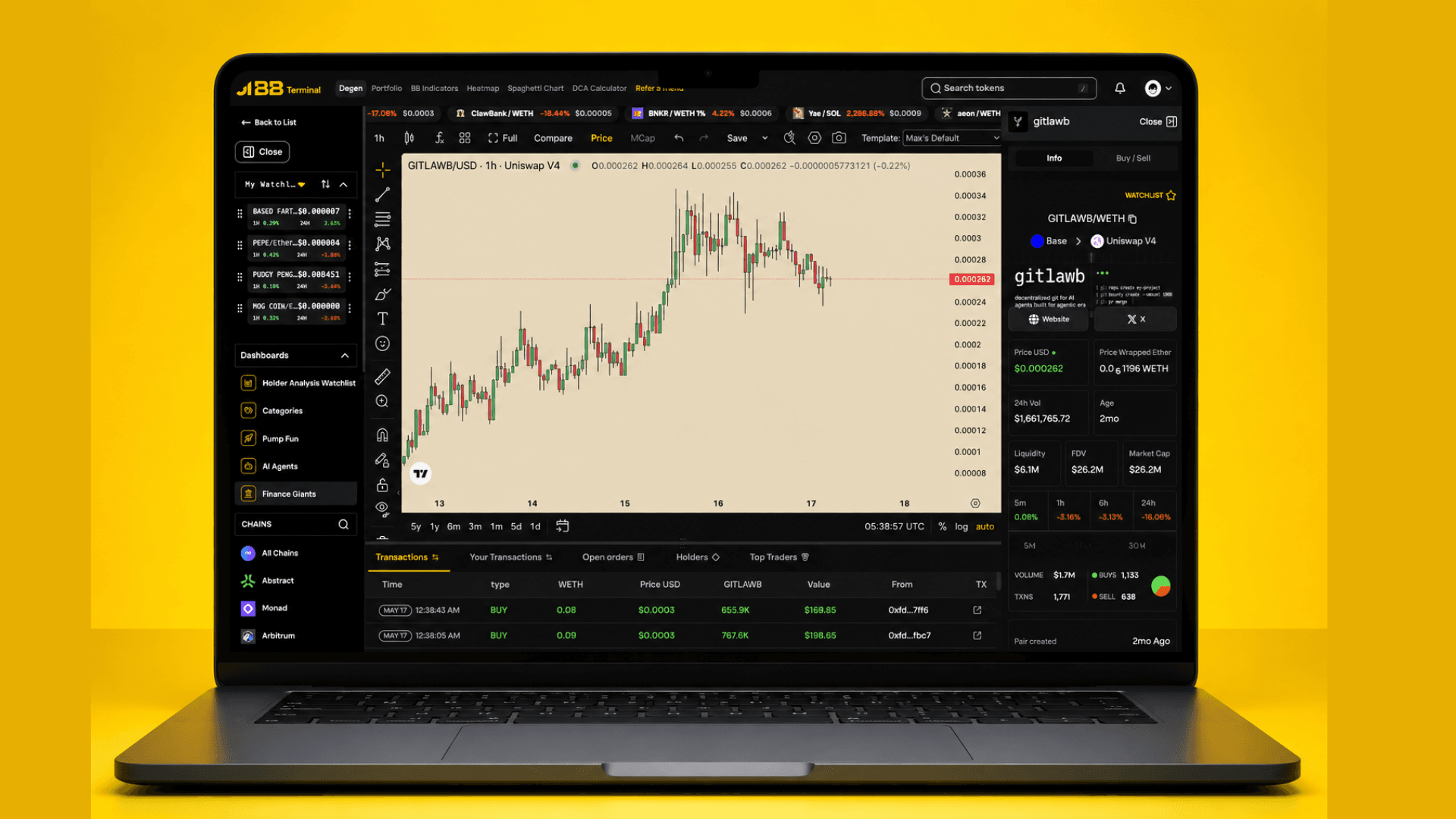 BB Terminal screenshot