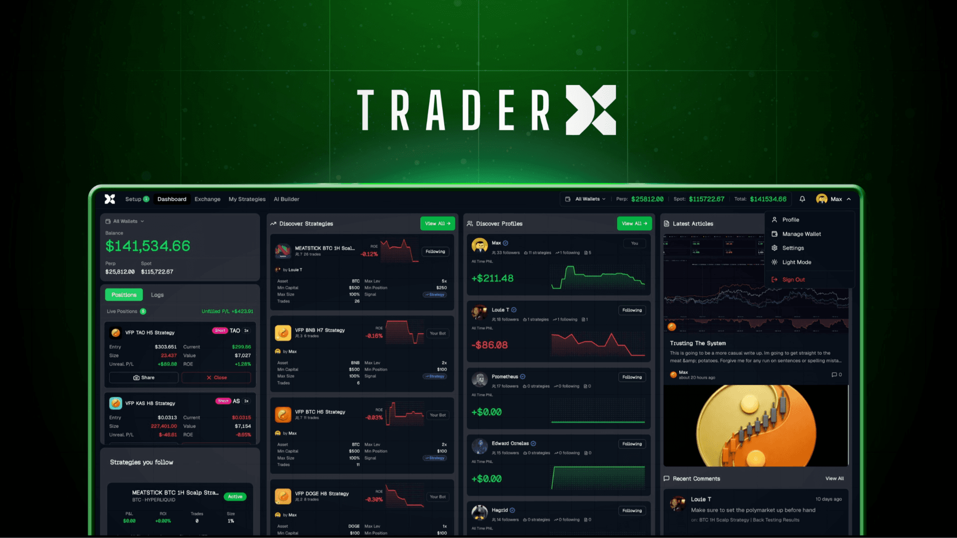BB TraderX screenshot